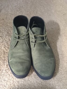 Alfani Olive Green Suede Chukka Boots